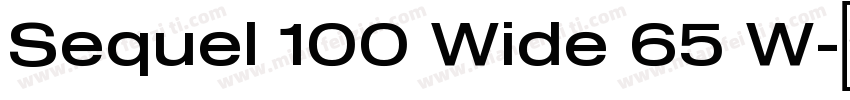 Sequel 100 Wide 65 W字体转换